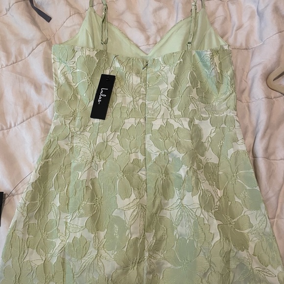Lulus Floral Jacquard Sleeveless Mini Dress_NWT - Picture 6 of 9